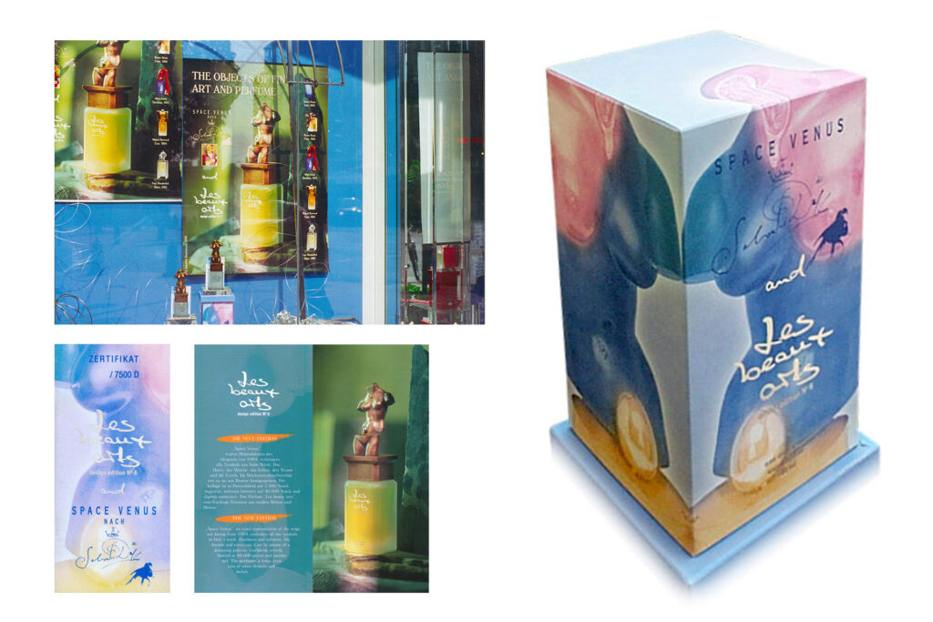 Les Beaux Arts – Parfümverpackung und Medien