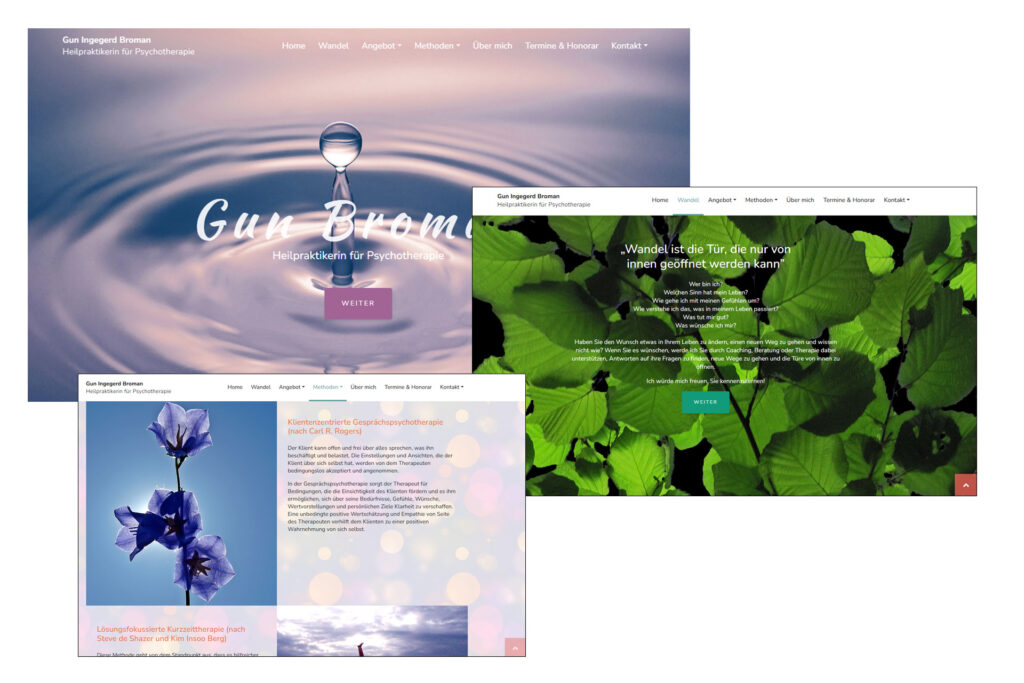 Homepage Psychotherapie
